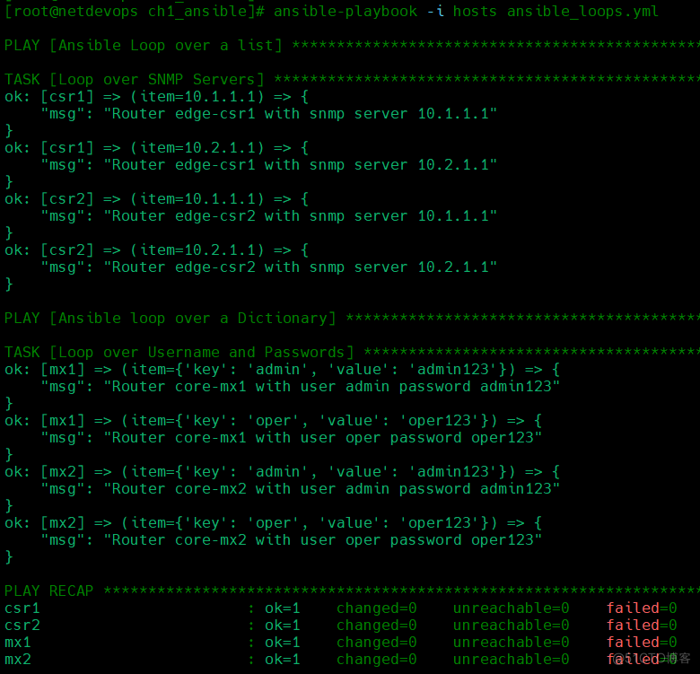 网络自动化之一:Ansible模块的构建